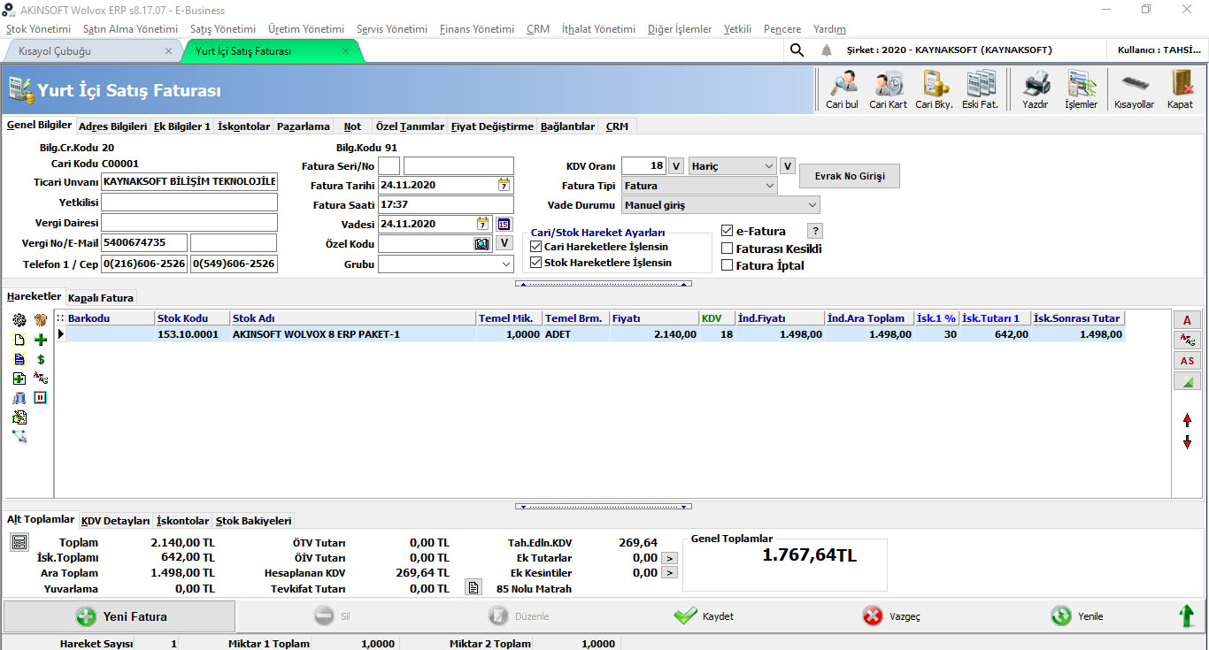 Wolvox ERP Programı - Görsel 5