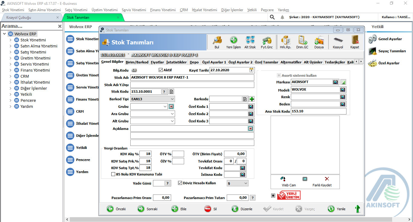 Wolvox ERP Programı - Görsel 6
